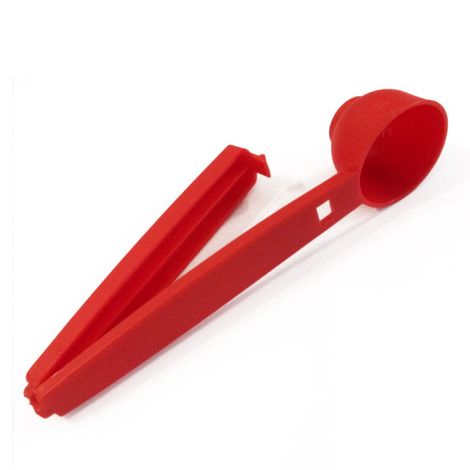 Naberačka na kávu s klipom, plastová