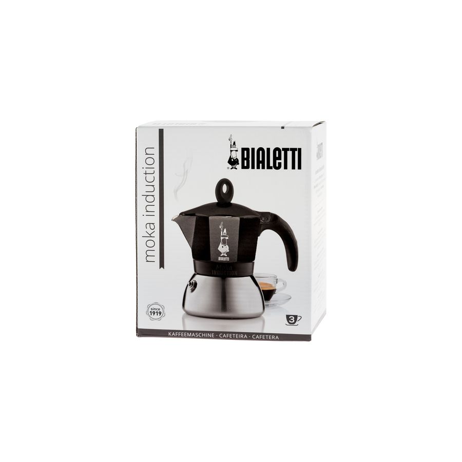 Bialetti Moka Induction 3 šálky čierna