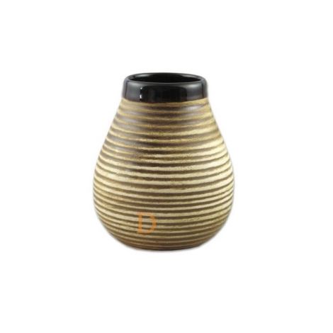 Kalabasa Rustico keramická hnedá