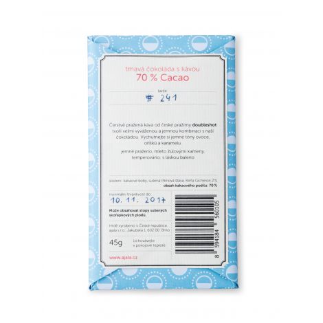 Čokoláda ajal kávová 70%