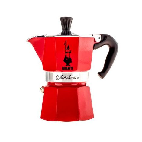 Bialetti Moka Express 3 moka kanvica červená