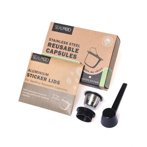 Kapsula Sealpod - plniteľná, nerezová oceľ