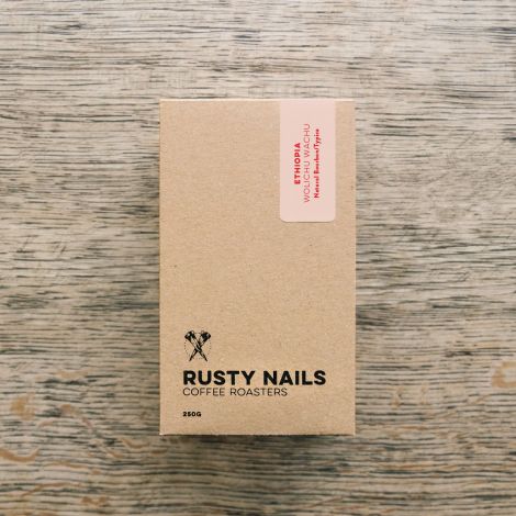 Káva Rusty Nails Ethiopia Wolichu Wachu, 250g
