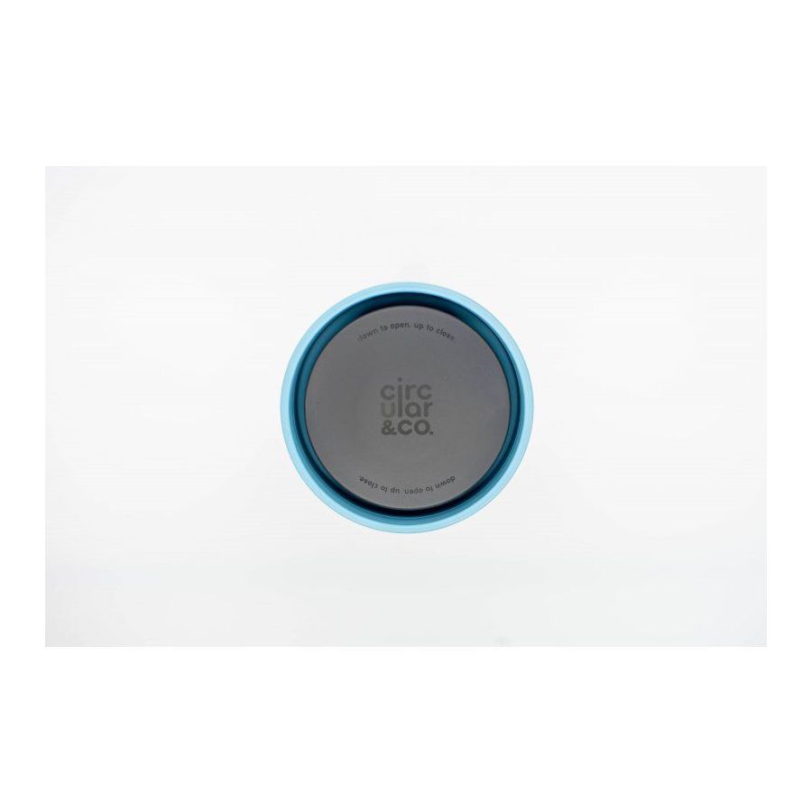 Téglik Circular Cup (rCup) Black and Blue 340ml