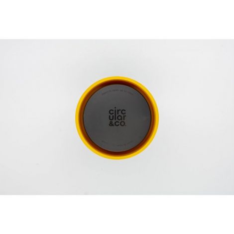 Téglik Circular Cup (rCup) Black and Mustard 340ml
