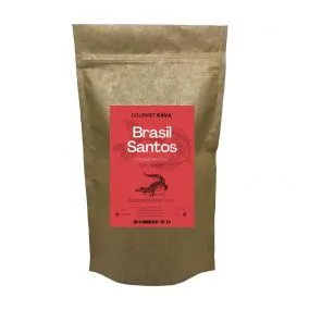 Zrnková káva Brazil Santos, stredne pražená, arabica