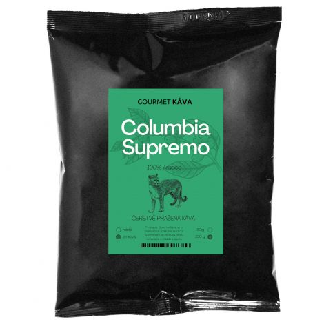 Kolumbia: Supremo, kávové zrná Arabica