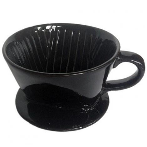Keramický drip Kaffia 1-2 šálky čierny