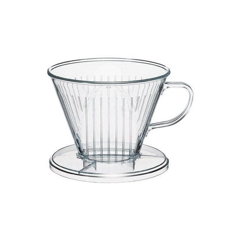 Plastový dripper Kaffia 1-4 šálky číry