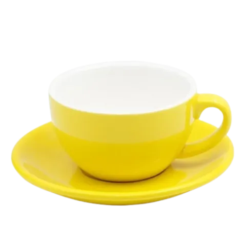 Šálka na cappuccino Kaffia 220 ml - žltá