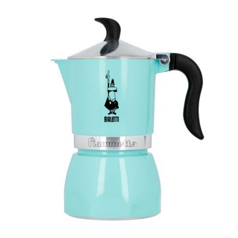 Bialetti Fiammetta 3 svetlo modrá moka kanvica