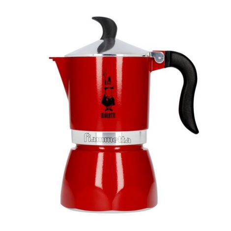 Bialetti Fiammetta 3 svetlo červená moka kanvica
