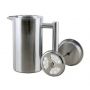 Moderný celonerezový french press s objemom 350 ml na jednoduchú prípravu čerstvej kávy. Vhodný aj na prípravu čajov alebo byliniek.
