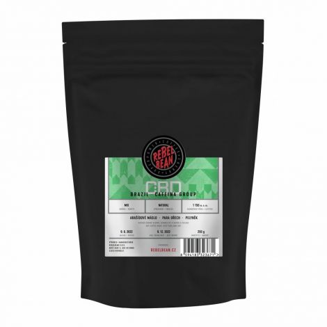 Rebelbean CBD káva Brazília Cafeina Group, 250 g