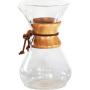 Legendárny kávovar Chemex CM-6A Pour Over 6 na prípravu fantastickej prekapávanej kávy. Objem 880 ml. Drevená rukoväť.
