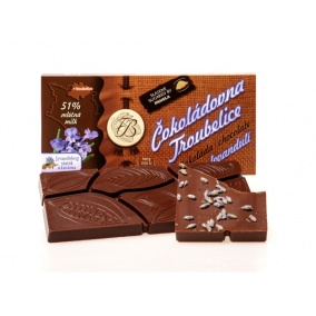 Čokoláda Troubelice Levanduľa 75%, 45g