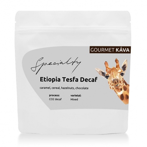 GourmetCoffee Specialty - Etiópia Tesfa DECAF - bez kofeínu 250g