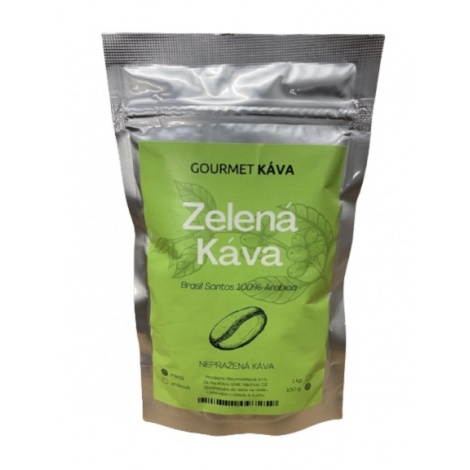Zelená káva 100 g mletá, nepražená, green coffee