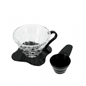 Szklany dripper Hario V60-02 (VDG-02B)