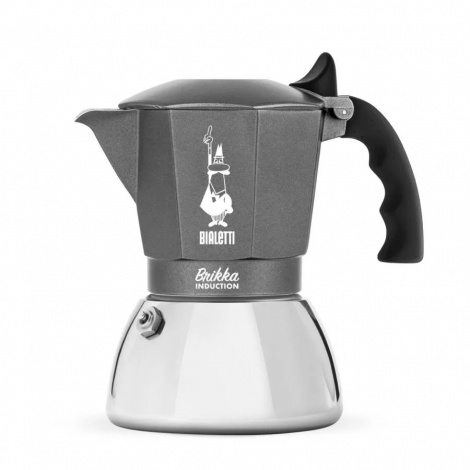 Moka hrniec Bialetti Brikka Induction 4 sivý POUŽITÝ/ ZĽAVA