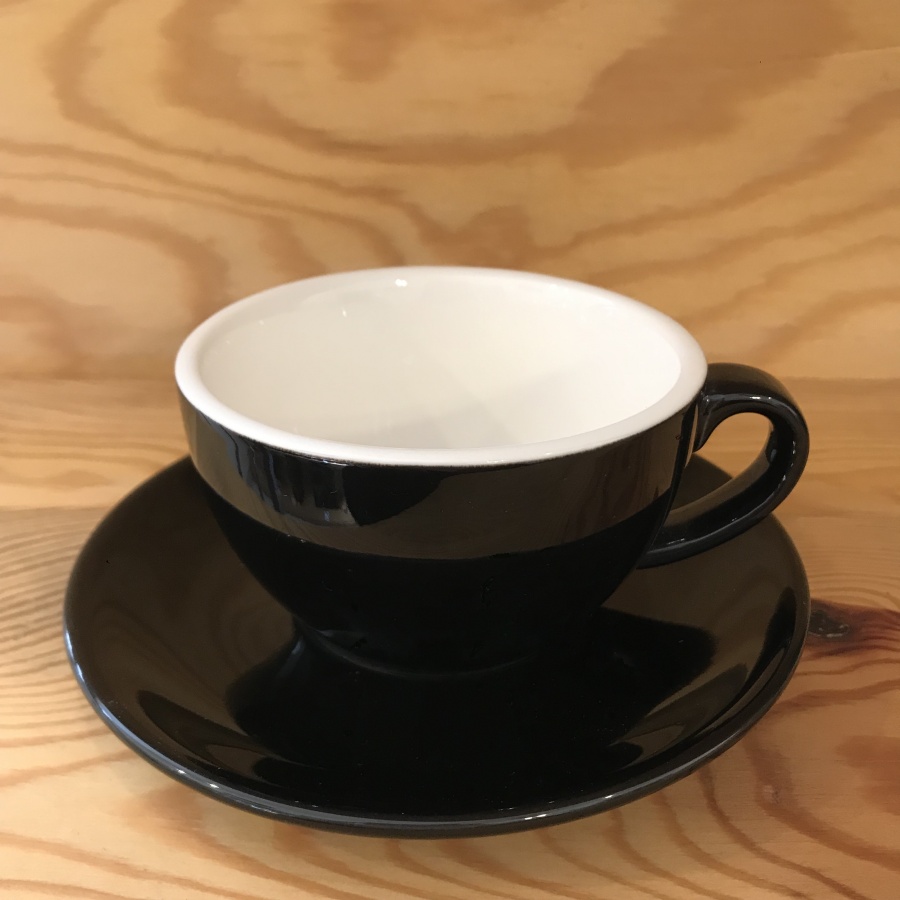 Cappuccino šálka Kaffia 200ml - Čierna