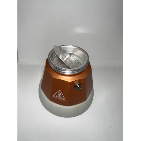 G.A.T. Vintage 4-6 elektrická moka kanvica hnedá - POUŽITÁ / ZĽAVA