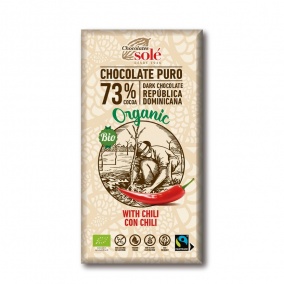 Čokolády Solé - 73% bio čokoláda s chilli