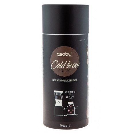 Asobu Cold Brewer - kávovar na horúcu a ľadovú kávu - strieborný