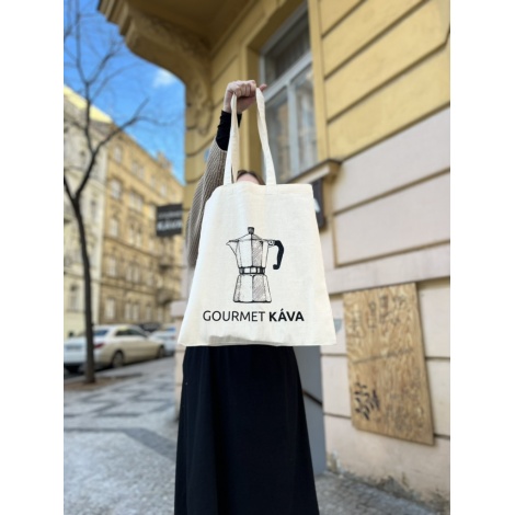 Plátenná taška - moka konvička