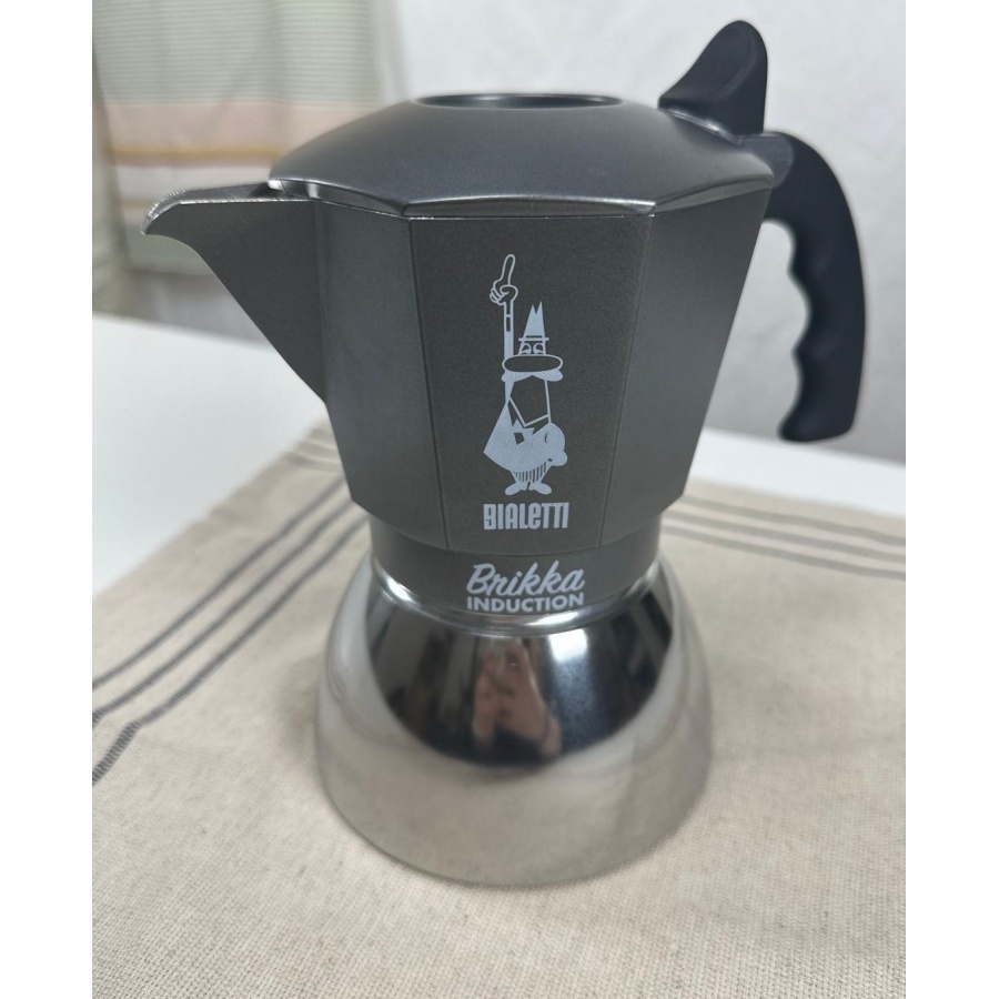 Moka hrniec Bialetti Brikka Induction 4 sivý POUŽITÝ/ ZĽAVA