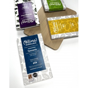 Čokoláda Zmiešaná čokoláda, Tanzánia s morskou soľou, 65% 2