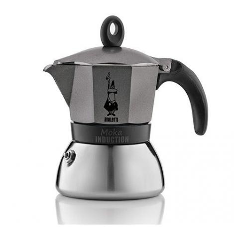 Bialetti Moka Induction 6 šálok šedá