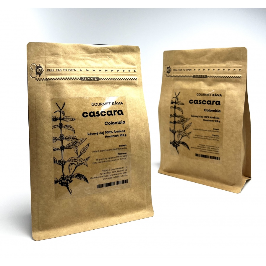 Cascara Colombia, kávový čaj, 100g