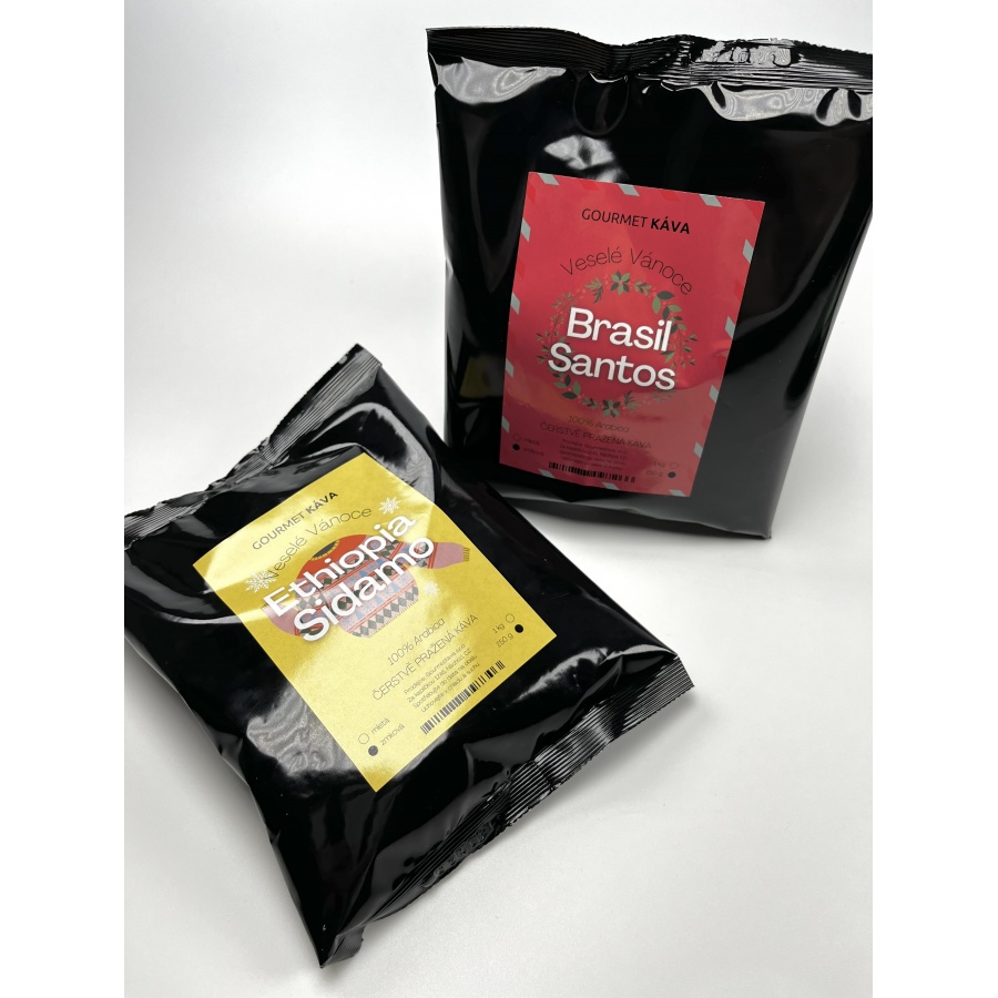 Etiópia Sidamo, zrnková káva arabica