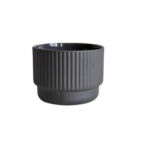 Šálka na cappuccino Kaffia Style 230 ml - tmavosivá