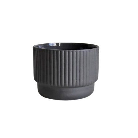 Šálka na cappuccino Kaffia Style 230 ml - tmavosivá