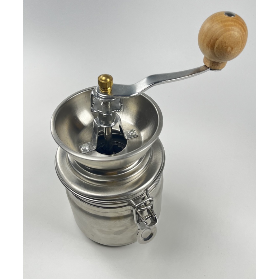 Mlynček z nehrdzavejúcej ocele Kaffia Silver Mill