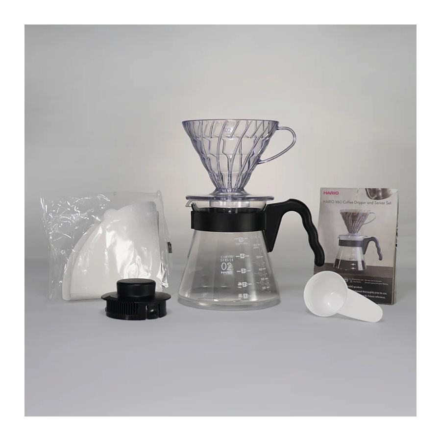 Hario V60 Pour Over Craft - čierny (VCND-02B-EX)