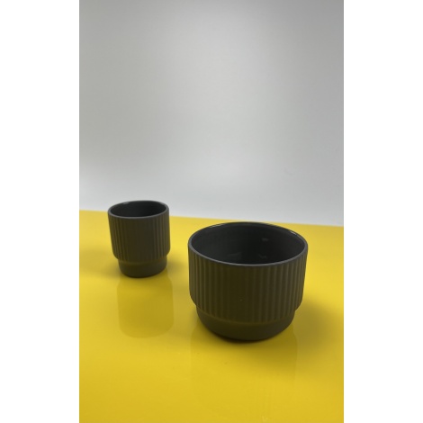 Šálka na espresso Kaffia Style 80 ml - tmavosivá