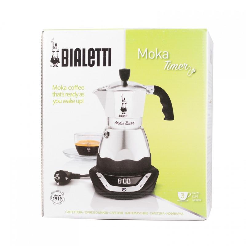 Bialetti Moka Timer 3 elektrická moka kanvice