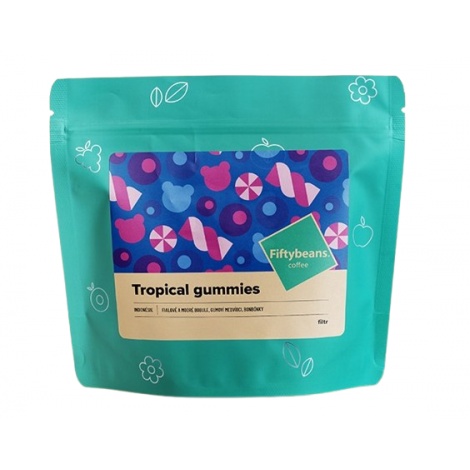 Fiftybeans Indonézia Tropical gummies 200g