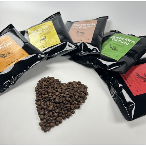 Brazília Santos, STREDNE PRAŽENÁ, zrnková káva arabica