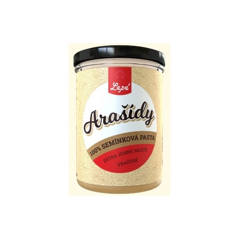 Lepé Arašidová pasta / maslo 100% 400g - jemne mleté, bez lepku a palmového oleja