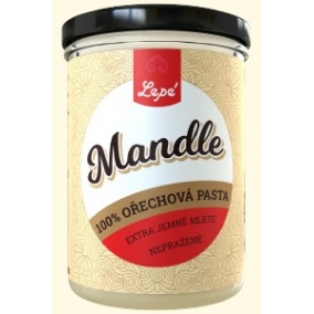 Lepé Mandľové maslo 400 g – 100 % prírodná orechová pasta