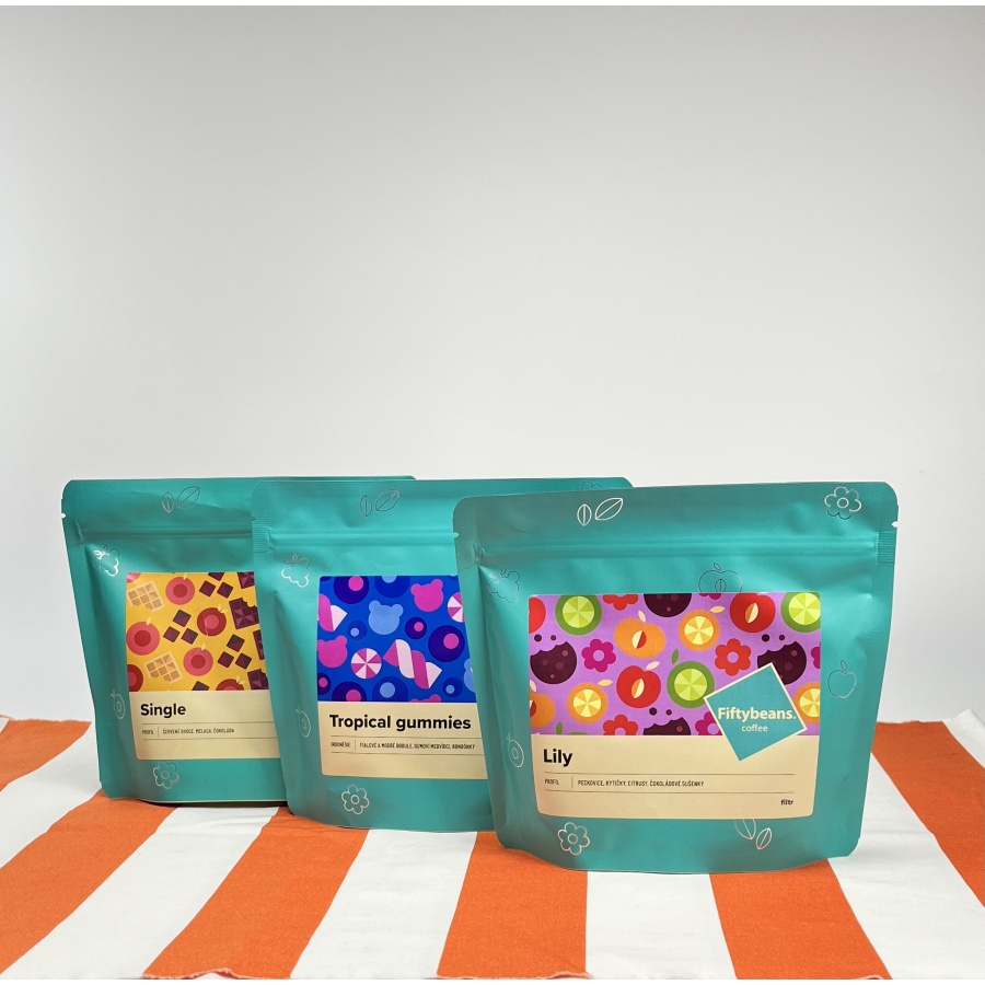 Fiftybeans Indonézia Tropical gummies 200g
