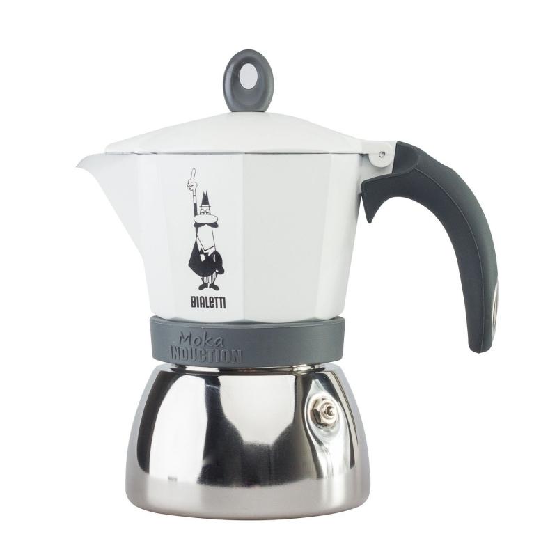 Bialetti Moka Induction 6 šálok biela
