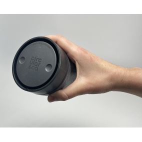 Kubek okrągły (rcup) Szary i Atrament Czarny 227 ml 2