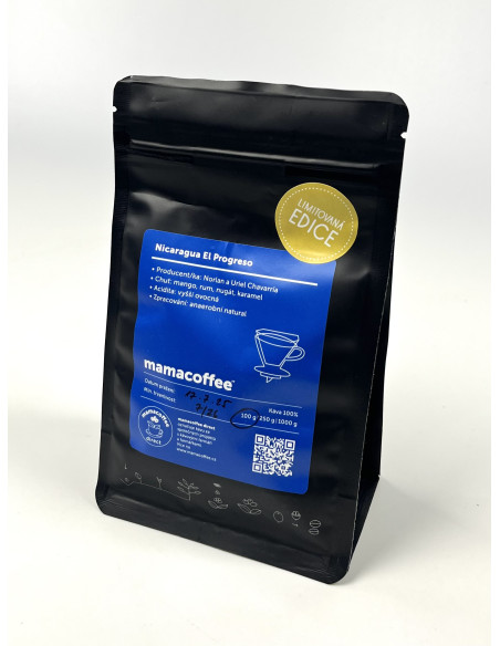 Mamacoffee Nicaragua El Progreso - limitovaná edícia 100g