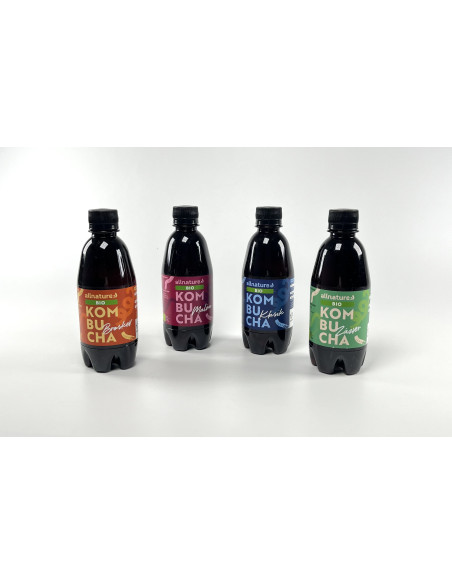 Allnature Kombucha Malina BIO 330 ml