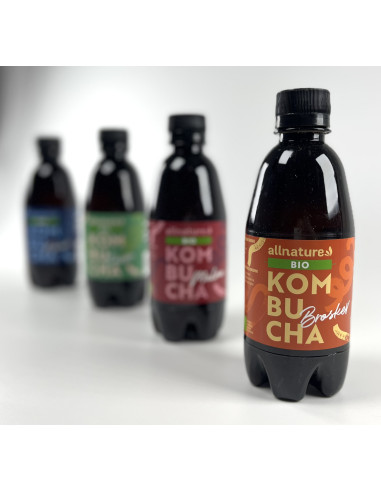 Allnature Kombucha Broskyňa BIO 330 ml